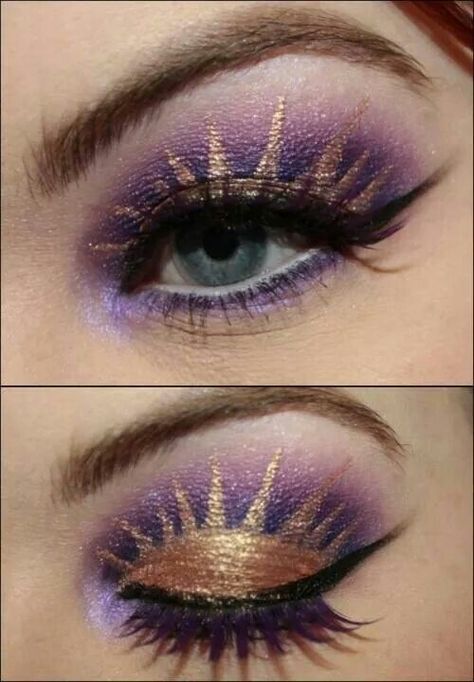 Sunshines in my eyes Fantasy Make-up, Make Up Designs, Drag Make-up, Flot Makeup, Disney Makeup, Smink Inspiration, Beauty Make-up, Dope Makeup, Makijaż Smokey Eye