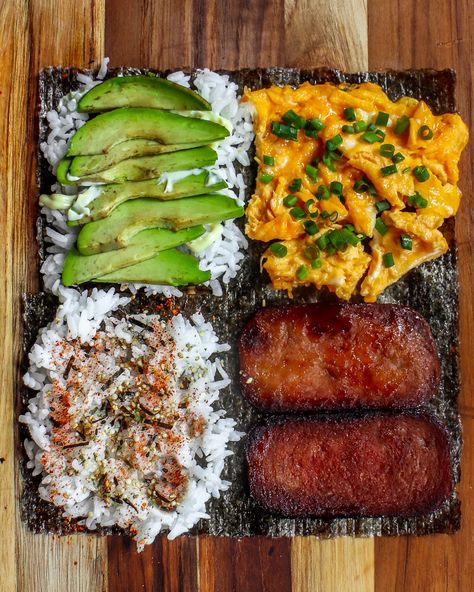 SPAM Musubi with the TikTok Viral Wrap Hack | Indulgent Eats - Dining, Recipes & Travel Deep Fried Musubi, Healthy Spam Musubi, Spam Wrapped In Seaweed, Spam Nori Wrap, Spam Mitsubishi Bowl, Sushi Wrap Hack, Korean Spam Musubi, Easy Musubi Recipe, Best Spam Recipe