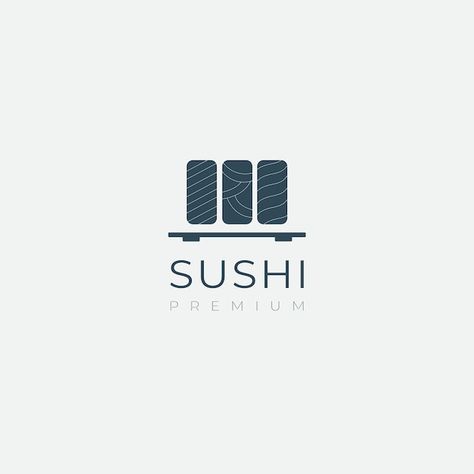 Sushi Logo Design Ideas, Sushi Logo Design, Doodle Logo, Sushi Logo, Sushi Ingredients, Catering Design, Japanese Menu, Sushi Design, Sushi Cat