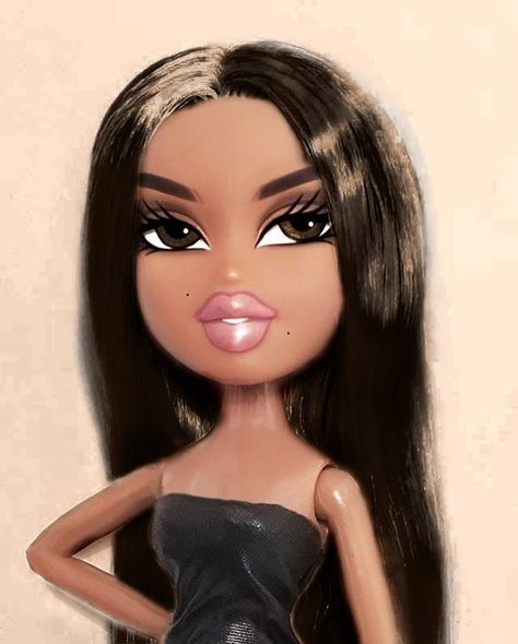 Bratz Doll Brown Hair Brown Eyes, Brown Hair Bratz Doll Profile Pic, Bratz Brown Hair Brown Eyes, Brunette Bratz Doll Profile Pic, Brown Bratz Doll, Bratz Brunette, Bratz Brown Hair, Brunette Bratz Doll, Bratz Pfp