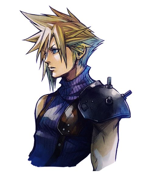 Cloud Strife Art - Final Fantasy VII G-Bike Art Gallery Cloud Strife Art, Final Fantasy Tattoo, Fantasy Stickers, Final Fantasy Cloud Strife, Final Fantasy Cloud, Final Fantasy Collection, Fantasy Tattoos, Final Fantasy Artwork, Final Fantasy Vii Remake