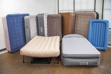 We Spent Two Days Testing Air Mattresses—Here are 9 of the Best Inflatable Guest Bed, Inflatable Mattress Guest Room, Best Air Mattress For Guests, Blow Up Mattress Guest Room, Air Mattress Guest Room, Air Mattress Bedroom Ideas, Toddler Travel Bed, Twin Air Mattress, Air Mattress Camping