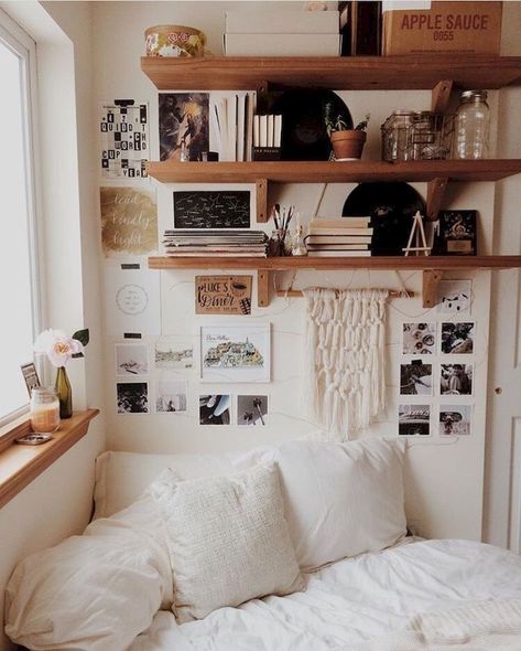 Small Bedroom Ideas On A Budget, Deco Studio, Budget Bedroom, Small Bedroom Designs, Diy Apartment Decor, Dekorasi Kamar Tidur, Dream Rooms, Decor Rustic, Apartment Living