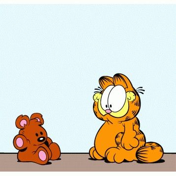 Garfield & Pooky Pookie Bear Garfield, Garfield And Pooky Bear, Pooky Garfield, Pookie Garfield, Garfield Pooky, Garfield Sitting, Garfield Characters, Garfield 2, Garfield Pictures