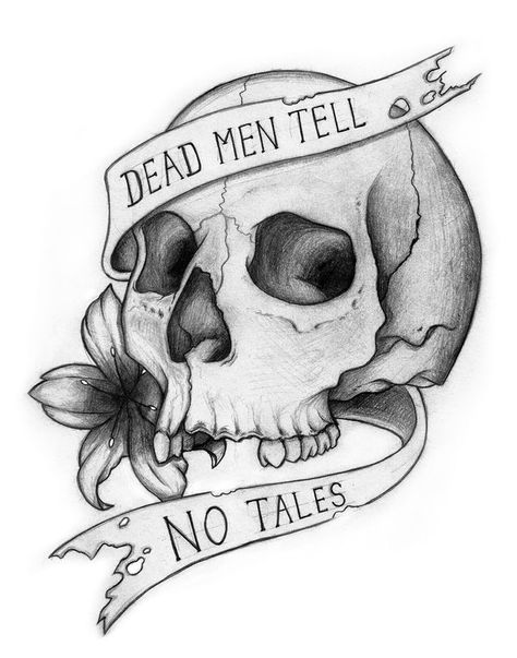 Pirate Lady Tattoo, Pirate Skull Tattoos, Dead Men Tell No Tales, Tattoo Pics, Skull Sketch, Pirate Tattoo, Omerta Tattoo, Nautical Tattoo, Tattoos Skull