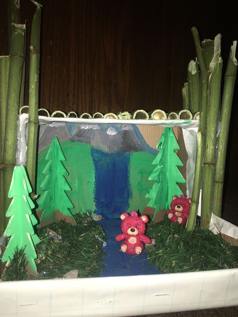 School project, Red Panda Habitat Red Panda Habitat Project, Red Panda Diorama, Red Panda Habitat, Panda Habitat, Habitats Projects, Turkey Project, Animal Habitat, Project Red, Animal Habitats