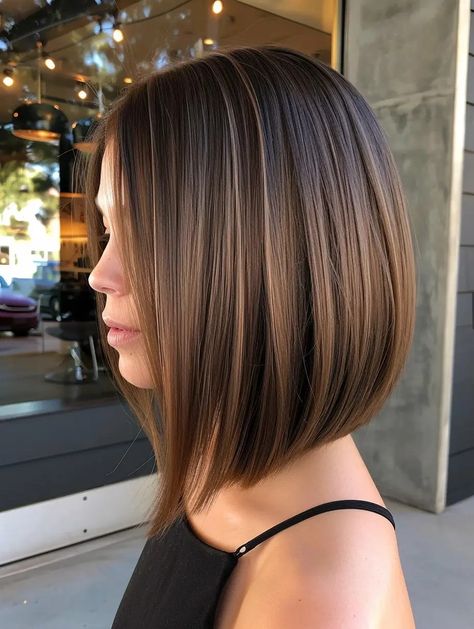 Long Bob Straight Hair, Lob Haircut Thick Hair, The Lob Haircut, Lob Haircut Straight, Trendy Bob Haircuts, Brown Bob Hair, The Lob, Lob Cut, Mushroom Hair