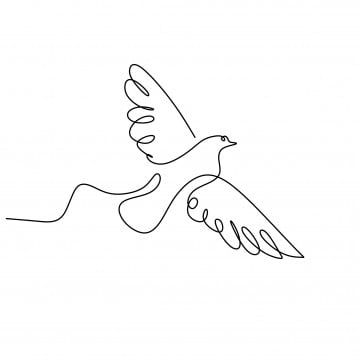 Continuous Line Bird Tattoo, Minimalist Drawing Nature, Dove Doodle, Line Art For Kids, Minimalistic Drawings, Bird Line Art, One Line Illustration, Bird Minimalist, Akvarel Illustration