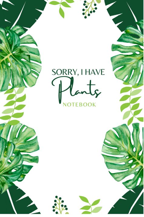 Need a notebook to guide you with to dos, gratitude, quotes, and meals. The other side is a blank dot page for you to write, doodle, design, and create. Plants Cover Page, Plant Notebook, March Bullet Journal, A To Do List, Project Cover Page, Journal And Planner, Plants Tropical, Plant Journal, Doodle Design