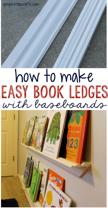 Reading Nook In Nursery, Diy Book Ledge, Diy Book Display, Library Colors, Disney Display, Book Ledges, Book Ledge, Baby Books Diy, School Series