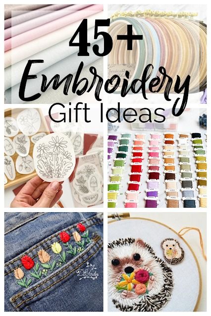 A list of the BEST gift ideas for embroiderers. Everything from fabrics, to unique hoops, to patterns and more! Embroidery Projects Ideas Gifts, Embroidery Gifts For Friends, Clever Embroidery, Hand Embroidery Gift Ideas, Embroidered Gifts Ideas, Embroidered Gift Ideas, Unique Embroidery Ideas, Embroidery Projects Ideas, Embroidery Gift Ideas