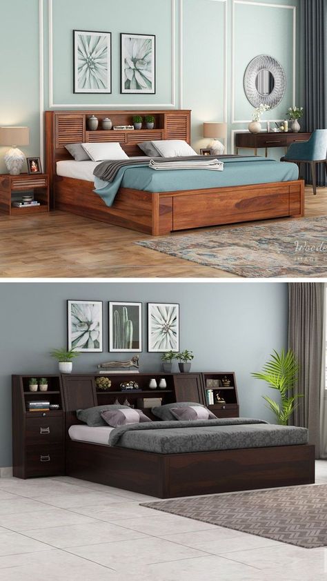 Wooden Bedroom Furniture Sets, बेडरूम डिजाइन, Modern Wooden Bed, King Size Bed Designs, Bed Furniture Set, Wooden King Size Bed, Bed Designs With Storage, Simple Bed Designs, Wooden Bedroom Furniture