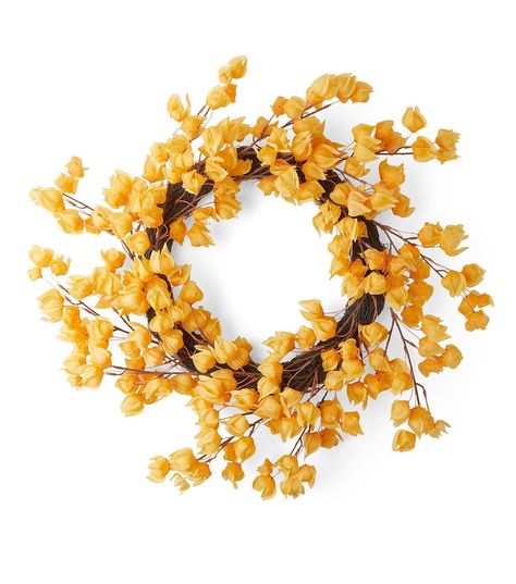 Decorate Your Home with the 24" Fall Yellow Lantern Wreath by Bloom RoomAdd a touch of autumn to your home with the 24" Fall Yellow Lantern Wreath by Bloom Room This beautiful wreath features a vibrant yellow color that will brighten up any room The lantern design adds a unique touch to your fall decor, making it stand out from traditional wreaths Measuring 24 x 24 x 5 inches, this wreath is the perfect size for your front door or as a centerpiece on your dining table The wreath is made from materials including polyester, pe, and iron wire, ensuring it will last for seasons to comeProduct DetailsDimensions: 24 x 24 x 5 inchesMaterials: Polyester, PE, Iron Wire Yellow Fall Decor, Lantern Wreath, Fall Yellow, Yellow Lantern, Yellow Autumn, Traditional Wreath, Lantern Design, Iron Wire, Autumn Wreaths