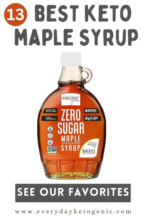 13 Best keto maple syrup brands: Sugar-Free Syrups Sugar Free Syrup Recipe, Keto Maple Syrup, No Carb Breakfast, Organic Pancakes, Maple Syrup Recipes, Alternative Sweeteners, Sugar Free Maple Syrup, Carb Alternatives, Low Carb Treats