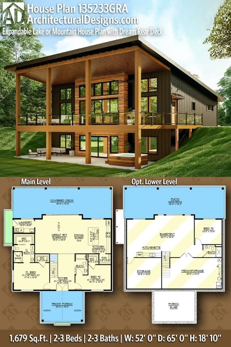 Mountain House Plan, House Plans Ideas, Barn Style House Plans, Building Plans House, Mountain House Plans, Cabin House Plans, Lake House Plans, Barn Style House, Small Buildings