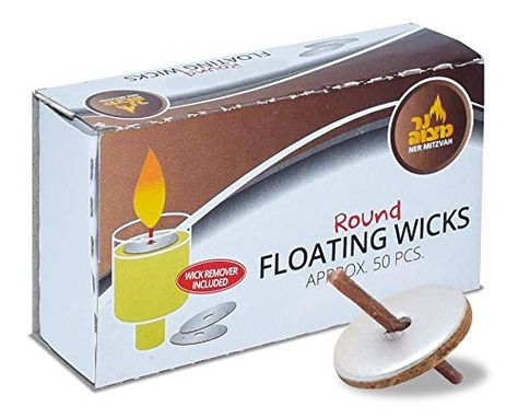 Round Floating Wicks - Approx. 50 Pcs. - 1 Pack Ner Mitzvah Shabbos Candles, Emergency Candles, Spiritual Event, Hanukkah Menorah, Diy Oils, Candle Cup, Oil Candles, Cleaners Homemade, Candles Crafts