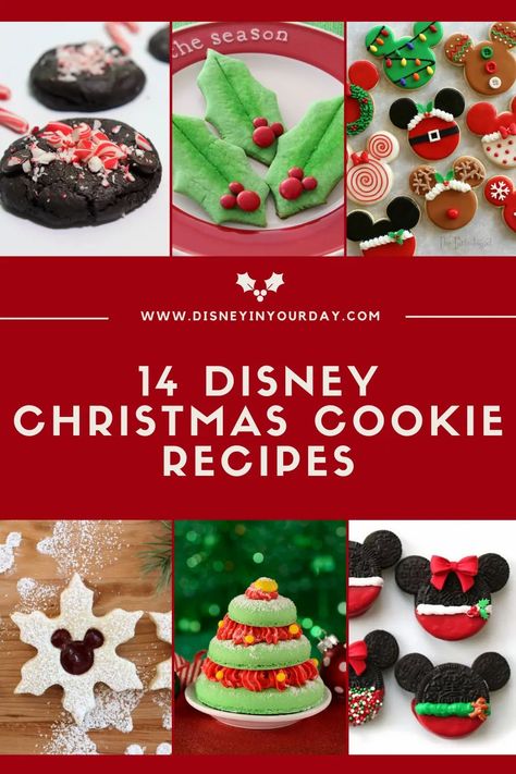 14 delicious Disney Christmas cookie recipes to bake this season - Disney in your Day. Featuring cookie recipes from the theme parks and inspired by Disney characters or movies! Disney Christmas Food Ideas, Disney Christmas Cake Ideas, Disney Christmas Breakfast, Disney Baked Goods, Disneyland Gingerbread Cookie Recipe, Disney Cookie Recipes, Christmas Disney Cookies, Disney Gingerbread Cookies, Disney Christmas Cake