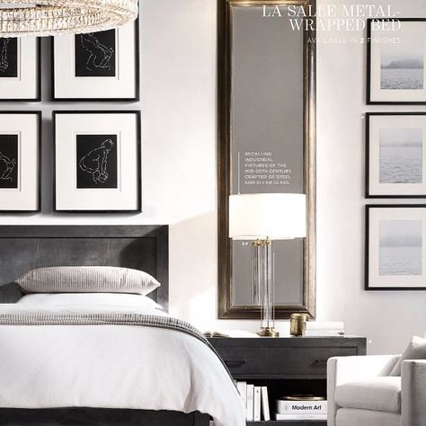 Restoration Hardware is everything  #love #interiordesign #homedecor #inspiration #restorationhardware Bedroom Decorating, Master Bedrooms Decor, Contemporary Bedroom, Window Seat, Beautiful Bedrooms, Minimalist Bedroom, My New Room, Luxurious Bedrooms, Home Staging