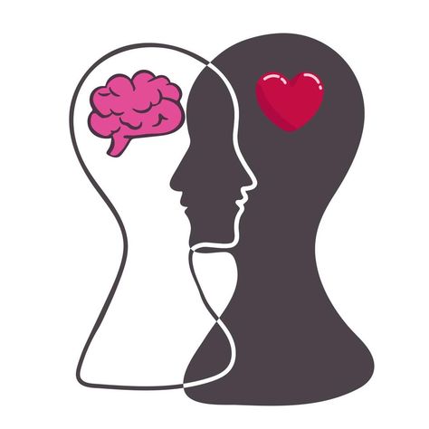 Rational Thinking, Heart And Brain, Brain And Heart, Teamwork, Vector Logo, Icon Design, Vector Art, Brain, Vector Free