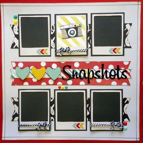 Scrapbook Friends, March Calendar, Disney Scrapbooking Layouts, Disney Scrapbook Pages, School Scrapbook, Scrapbook Layout Sketches, Family Scrapbook, Scrapbook Templates, Photo Layouts