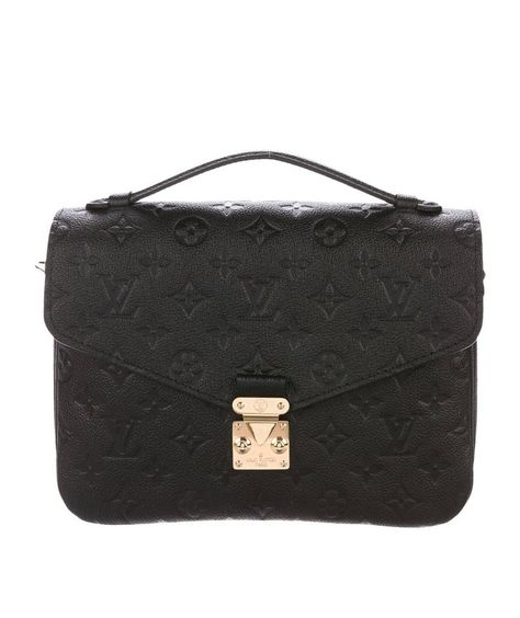 New & Vintage Louis Vuitton Up to 70% Off Retail. Real or Your Money Back. Shipping & Returns Included. Description * LOUIS VUITTON Shoulder Bag * Black Empreinte Leather * LV Monogram * Gold-Tone Hardware * Single Adjustable Shoulder Strap * Single Exterior Pocket * Canvas Lining & Three Interior Pockets * Push-Lock Closure at Front * Includes Box & Dust Bag Depth: 4" Width: 9.5" Handle Drop: 1" Shoulder Strap Drop Max: 22" Shoulder Strap Drop Min: 18.25" Height: 7.5"  |  Trades High-end Epsom Leather Bag With Gold-tone Hardware, Louis Vuitton Metis, Black Leather Louis Vuitton Bag, Louis Vuitton Mylockme Chain Bag, Luxury Black Box Bag With Gold-tone Hardware, Black Louis Vuitton Bag 1stdibs, Lv Monogram, Vintage Louis Vuitton, Louis Vuitton Shoulder Bag