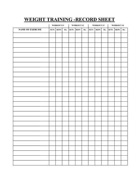 Weight Lifting Chart, Workout Log Printable, Workout Plan Template, Workout Names, Workout Sheets, Gym Planner, Workout Log Book, Weight Training Plan, Workout Template