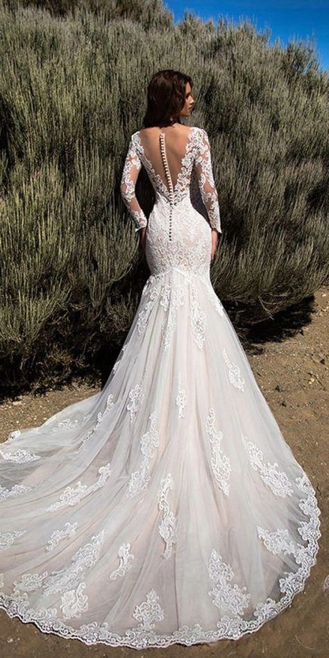 Wedding Dress Trumpet, Wedding Dresses Mermaid Sweetheart, Young Wedding, Lace Wedding Dress With Sleeves, Wedding Dress Guide, White Wedding Dress, Lace Vintage, Dress Guide, Sleeve Wedding Dress