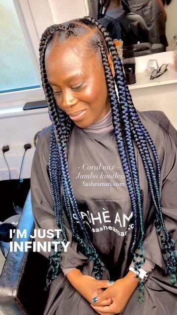 KNOTLESS BRAIDS LONDON | BRAIDING HAIR BUNDLES on Instagram: "CORAL 30” MIX ALERT !!! All colour mix’s are available to purchase from sasheamari.com OUR FIRST EVER CHRISTMAS SALE IS ON THE WAY. YOU DO NOT WANT TO MISS OUT 🖤 Style : Jumbo knotless ADD-ON’s : colour mix | curly ends | hip length . . #knotlessbraids #knotlessbraidslondon #knotless #boxbraids #knotlessboxbraids #blondebraids #colourbraids #longbraids #bobbraids #passiontwists #fauxlocs #goddessbraids #professionalbraider #lo Jumbo Knotless, Black Kids Braids Hairstyles, Kids Braids, All Colour, Bob Braids, Blonde Braids, Box Braids Hairstyles For Black Women, Kids' Braids, Knotless Braids