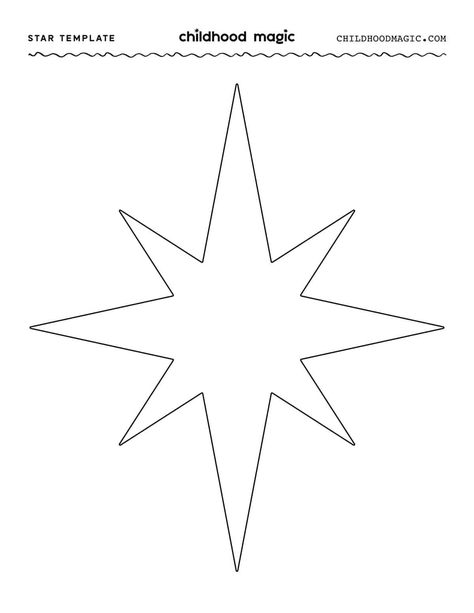 Star Shape Template – Free Printable Star Shapes Template Free Printable, Star Cutouts Template, Star Template Printable Free, Hecate Sculpture, Felt Templates Printable Free Pattern, Printable Stars, Stars Template, Star Template Printable, 7 Pointed Star