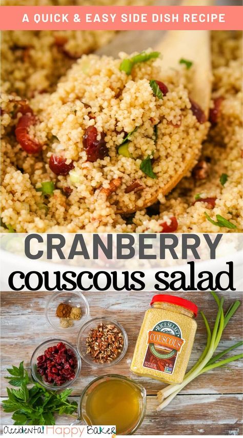 Cranberry Orange Couscous Salad, Couscous With Cranberries, Cranberry Couscous Salad, Autumn Pearl Couscous Salad, Salads With Couscous, Thanksgiving Couscous, Cuscus Recipes Couscous, Leftover Couscous Recipes, Easy Couscous Salad