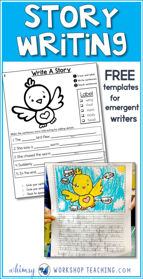 Story Writing Ideas - Whimsy Workshop Teaching Story Writing Ideas, Efl Teaching, Primary Writing, Writing Centers, Daily Five, 2nd Grade Writing, Sentence Building, 1st Grade Writing, First Grade Writing