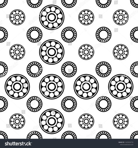 Ball Bearing Art, Bearing Logo, Bear Graphic, Vector Art Illustration, Seamless Pattern Vector, Pattern Vector, Ball Bearing, Art Illustration, Seamless Pattern