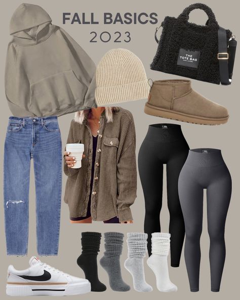 Fall style, fall ootd Inspo, fall outfit Inspo, fall fashion 2023, outfit Inspo, outfit ideas, school outfits, comfy outfits, casual style, women’s fall clothes, wardrobe basics, teddy tote bag, mini uggs, nike court legacy lift, slouch socks, comfy style, winter clothes, winter outfits, ootd Inspo #fallfashion #fallstyle #fallbasics #aesthetic #fashion #ootd #ootdfashion #ootdbloggers #casualstyle #comfyclothes #uggs #womensstyle #womensclothing #styleguide #trendingnow #trendy Fall Sneaker Outfits Women 2023, Casual Comfy Fall Outfits 2023, Slouch Socks Outfit Sneakers, Nike Court Legacy Lift Outfit Women, Everyday Outfits Fall 2023, Fall 2023 Trends Fashion, Fall School Outfits College, Winter Casual Outfit For Women 2023, Legacy Lift Outfit