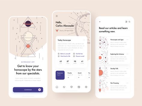 You will get an Astrology App, Horoscope App like Co–Star | Upwork Astrology App Design, Astrology App, Tarot App, Plant App, App Ideas, Web Design Tools, Today Horoscope, Astrology And Horoscopes, Splash Screen
