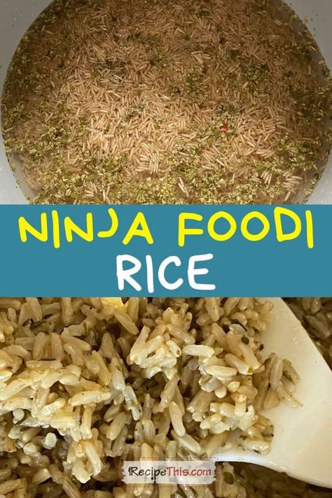 Ninja Foodi Brown Rice Ninja Foodi Rice, Fiber Recipes, Forbidden Rice, Plain Rice, Pressure Cooking Recipes, Cook Rice, Soup Maker, Brown Rice Recipes, Instant Pot Soup Recipes