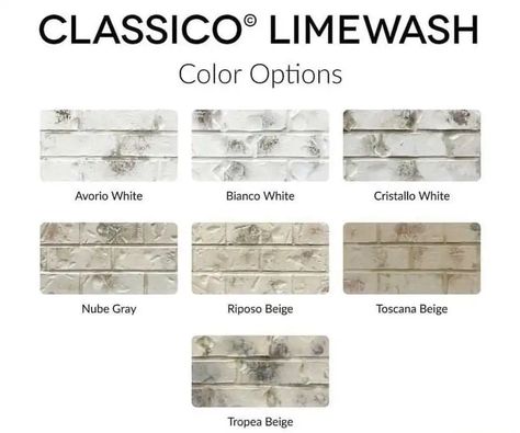 How To Whitewash A Brick Fireplace With Limewash Romabio Limewash Colors, Limewash House, Gray Limewash, Limewash Colors, Beige Limewash, Romabio Limewash, Limewash Interior, White Limewash, Brick Makeover