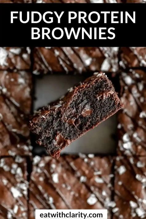 Truvani Protein Powder Recipes, Protein Powder Brownies, Food Moodboard, Protein Brownies Recipe, Healthy Protein Desserts, Healthy Bakes, Protein Brownie, Macro Recipes, Macro Nutrition