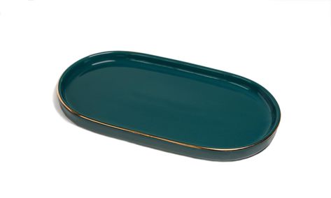 PRICES MAY VARY. 【Ceramic Tray】: Made of ceramic, sturdy and smooth finished, will not deform, rust, or mold, easy to clean. 【Simple and Elegant】: Oval shape with gold trim, make the jewelry tray a aesthetic room decor, entryway decor, vanity decor, nightstand decor 【Catch All Trays】: The ceramic tray is perfect organizer as a jewelry tray, perfume tray, vanity tray, key bowl, trinket dish, ring holder, etc. 【Decorative Tray for Women】: Suitable for Mother's Day gift, Christmas gifts, birthday g Small Bathroom Counter, Bathroom Counter Tray, Perfume Vanity, Ceramic Jewelry Dish, Key Bowl, Nightstand Decor, Small Vanity, Perfume Tray, Bathroom Counter