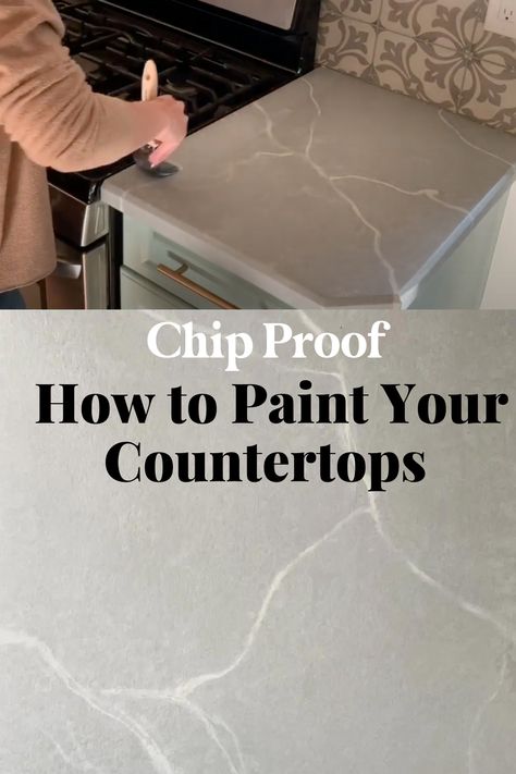 Paint Your Countertops, Painted Countertops Diy, Spray Paint Countertops, Painting Bathroom Countertops, Painting Laminate Countertops, Countertop Makeover, Neutral Area Rug, Countertops Concrete, Glitter House