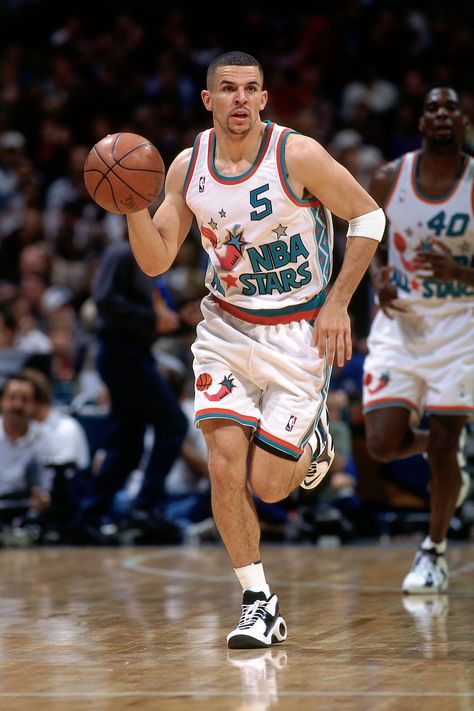 Jason Kidd - NBA All-Star Game 1997 Jason Kidd, Basketball Photography, Nba Legends, Fleece Quarter Zip, Nba Stars, Sports Hero, Basketball Pictures, Nba Jersey, Dallas Mavericks