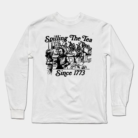 Introducing our "Spilling The Tea Since 1773" Patriotic 4th of July shirt! This shirt is the perfect way to show off your love for history and celebrate America's independence in style. It's a fun and patriotic design that pays homage to an iconic event in American history.The front of the shirt features a bold and eye-catching graphic that includes the phrase "Spilling The Tea Since 1773." The words are cleverly placed within a teacup, symbolizing the Boston Tea Party, a historic event that pl… History Shirts, The Boston Tea Party, Boston Tea Party, Boston Tea, 4th Of July Shirt, The Tea, American History, Tea Party, 4th Of July