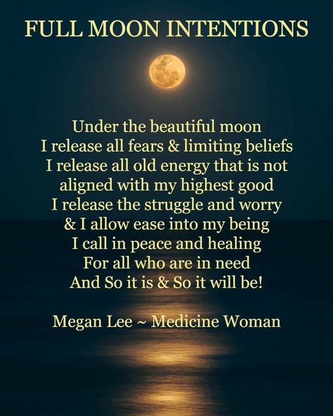 Full Moon Intentions, Full Moon Blessings, Full Moon Release, Moon Intentions, Full Moon Spells, Smudging Prayer, Moon Chart, Moon Spells, Moon Rituals