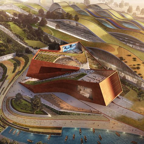 This week, UNStudio and OMA unveiled plans for buildings in France Flying Architecture, Cinema Center, Rooftop Cinema, Architecture Competition, New Cinema, Urban Agriculture, Weathering Steel, Architectural Competition, Cultural Centre