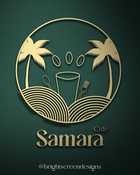 Recently made a logo for cafe named "Samara Cafe", it's a great experience of working with them #logodesigner #logomaker #logodesigns #cafelogo #companylogo #brightscreendesigns Cafe Names Ideas Logo, Logo For Cafe, Cafe Names Ideas, Movie Logo Design, Cafe Logo, Restaurant Logo Design, How To Make Logo, Screen Design, Logo Design Trends