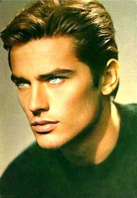 Male Model Face, Blue Eyed Men, Face Profile, Men Haircut Styles, Mens Haircuts Short, Face Photography, Alain Delon, Model Face, Mens Hairstyles Short