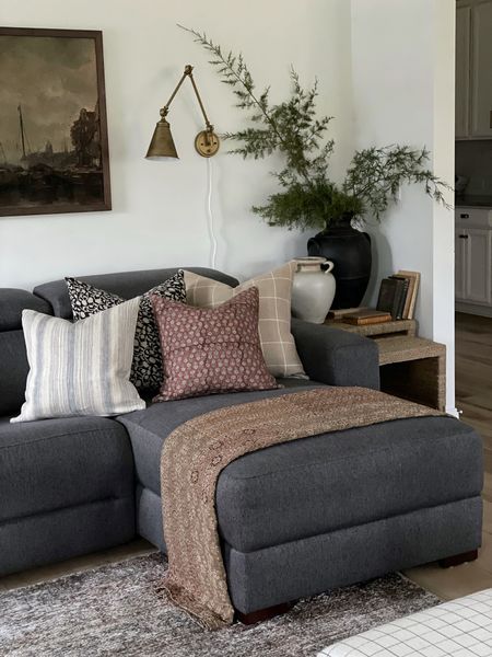 Gray Sectional Living Room, Dark Grey Couch Living Room, Pet Couch Cover, Tattoo Home, Inspiration Wall Art, Aesthetic Door, Door Aesthetic, Grey Sofa Living Room, Wallpaper Floor