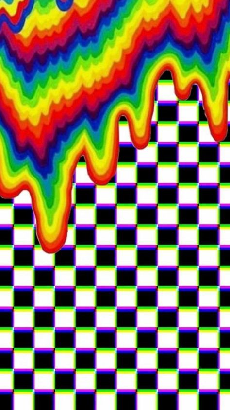 Aesthetic Painting Ideas On Canvas, Painting Ideas On Canvas Aesthetic, Ideas For Drawing, Checker Wallpaper, Trippy Patterns, Aesthetic Painting Ideas, Trippy Backgrounds, Trippy Iphone Wallpaper, Trippy Drawings