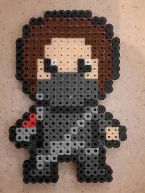 #WinterSoldier #Marvel #hammabeads #pearlbeads Perler Bead Patterns Marvel, Perler Beads Marvel, Marvel Perler Bead Patterns, Marvel Perler Beads, Avengers Perler, Beads Craft Kids, Nerdy Perler Beads, Marvel Cross Stitch, Hamma Beads Ideas