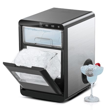 Experience the ultimate convenience with our countertop nugget ice maker. With a capacity of 44lbs/24H, this small ice maker machine produces a large quantity of ice in just one day, ensuring you never run out of your favorite chilled beverages or snacks. The rapid ice production feature allows you to enjoy freshly made ice in no time, perfect for any occasion. But that's not all - our pellet ice maker also creates chewable ice, providing a satisfying crunch for those who love to munch on someth Small Ice Maker Machine, Pellet Ice Maker, Icee Machine, Pebble Ice Machine, Pebble Ice Maker, Pebble Ice, Turning Machine, Planning Life, Nugget Ice