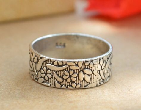 Diwali Sterling Silver White Jewelry, Ganesh Ring For Women, Traditional Silver Carved Bangle, Sterling Silver Lotus Flower Jewelry In Silver, Lotus Flower Jewelry Sterling Silver, Ring Designs, Ring, Silver, Gold